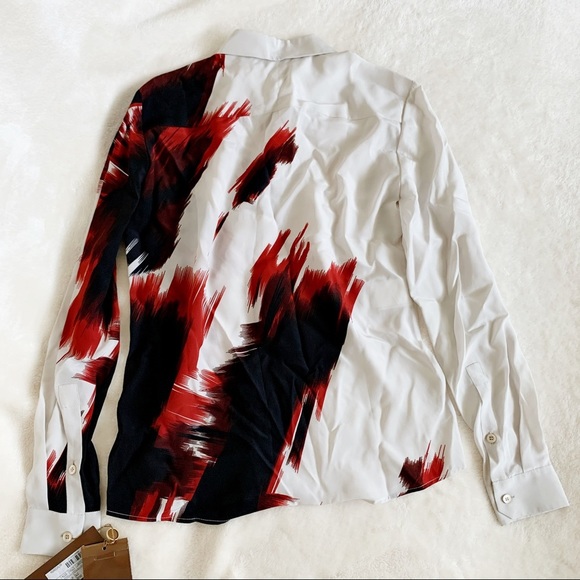 NWT Authentic Gucci Signature Prints Button Down Silk Shirt​ 40 Unique Elegant - Picture 8 of 12